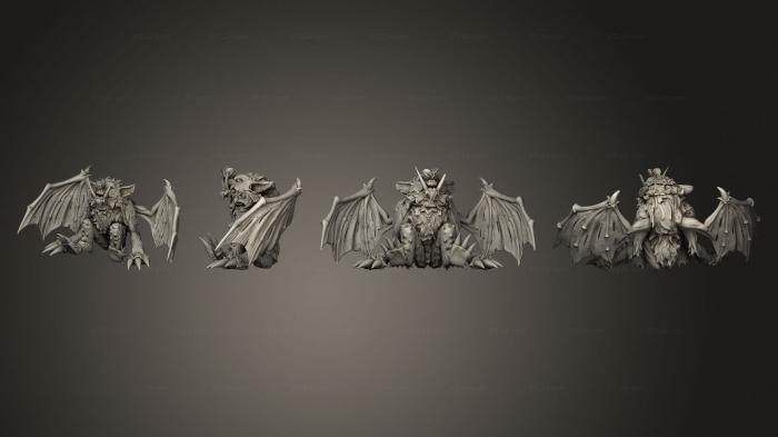 Статуэтки герои, монстры и демоны (Подземелье И Зверь Отвлекли Внимание Большого, STKM_5201) 3D модель для ЧПУ станка