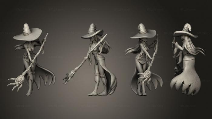 Figurines heroes, monsters and demons (Dungeon Young Witch Staff, STKM_5206) 3D models for cnc