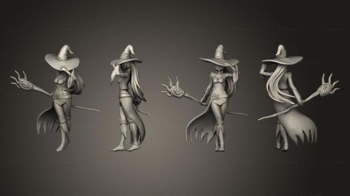 Figurines heroes, monsters and demons (Dungeon Young Witch, STKM_5207) 3D models for cnc