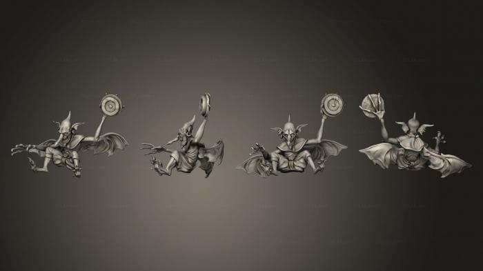 Figurines heroes, monsters and demons (Dust Mephit Lazy Worker, STKM_5216) 3D models for cnc