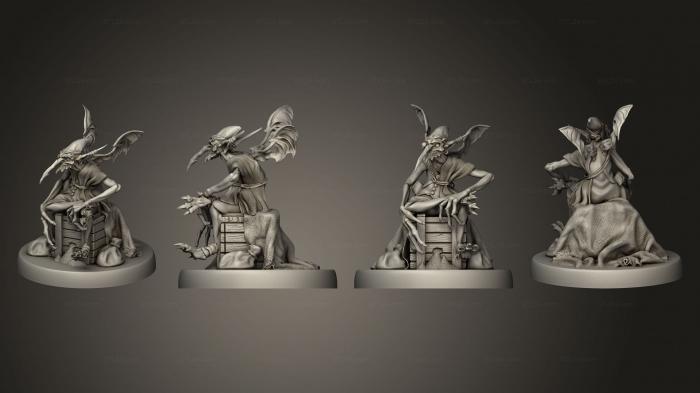 Статуэтки герои, монстры и демоны (Пыльный Мефит Мерчант v 3, STKM_5217) 3D модель для ЧПУ станка