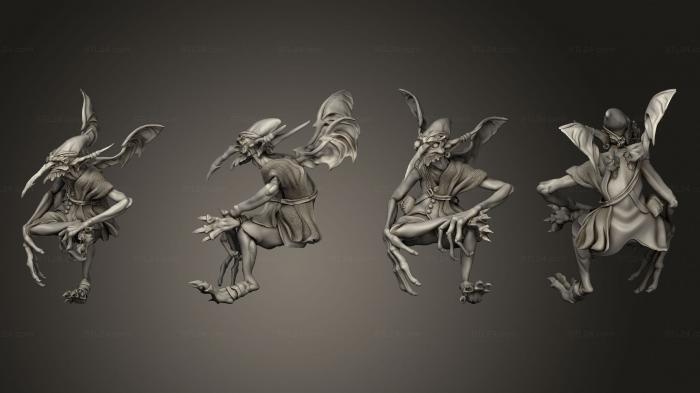 Figurines heroes, monsters and demons (Dust Mephit Merchant, STKM_5218) 3D models for cnc