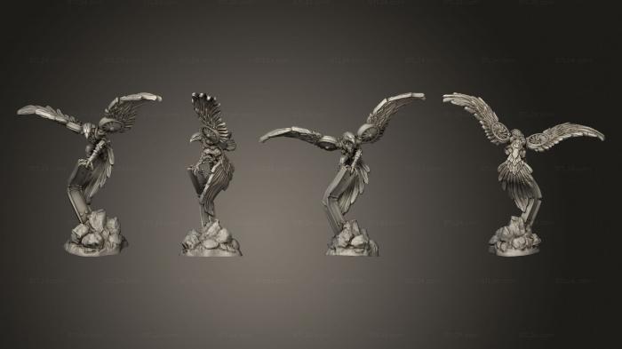 Figurines heroes, monsters and demons (Eagle Steel Defender, STKM_5225) 3D models for cnc
