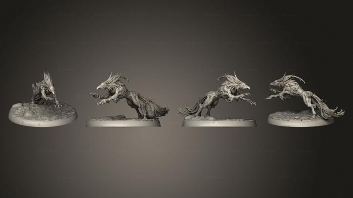 Figurines heroes, monsters and demons (Eaglehounds A base 001, STKM_5226) 3D models for cnc