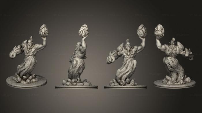 Figurines heroes, monsters and demons (Earth Djinn Based Complete, STKM_5229) 3D models for cnc