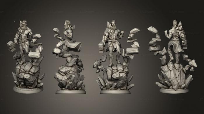 Figurines heroes, monsters and demons (Earth Master 75 arm R, STKM_5231) 3D models for cnc