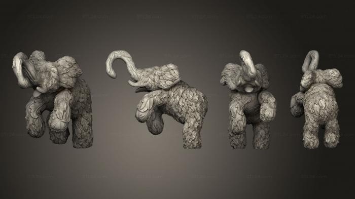 Figurines heroes, monsters and demons (Elephant Topiary 002, STKM_5266) 3D models for cnc