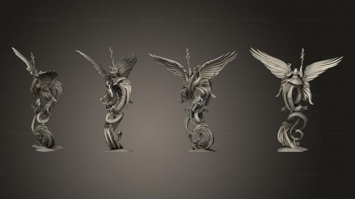 Статуэтки герои, монстры и демоны (Элмериан , мастер гильдии на Разеннире, STKM_5269) 3D модель для ЧПУ станка