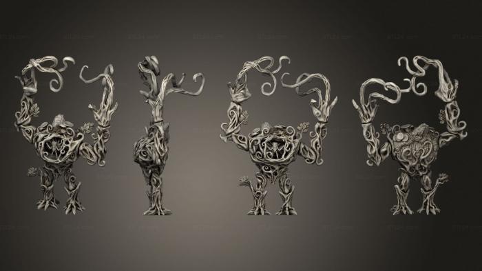 Figurines heroes, monsters and demons (Empshell 1 Body Back 001, STKM_5272) 3D models for cnc