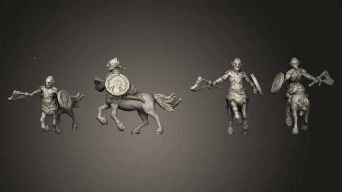 Статуэтки герои, монстры и демоны (Тело Кентавра из Зачарованного Леса 1 001, STKM_5275) 3D модель для ЧПУ станка