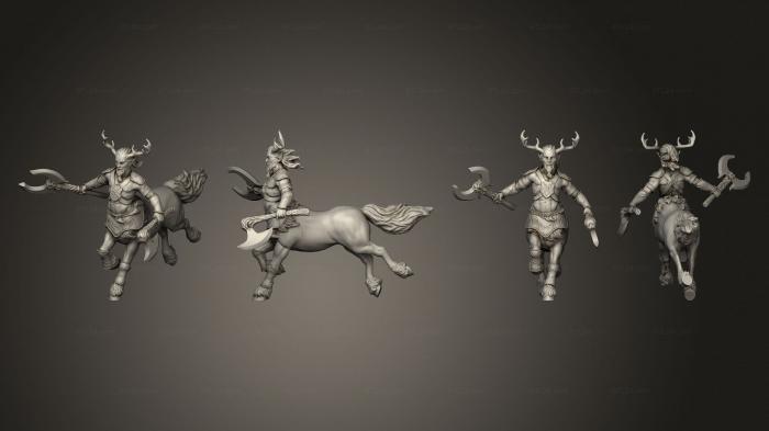 Figurines heroes, monsters and demons (Enchanted Forest Centaur Body 1 003, STKM_5277) 3D models for cnc