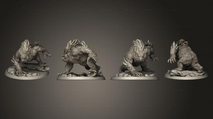 Figurines heroes, monsters and demons (Enemies Owlbear, STKM_5294) 3D models for cnc