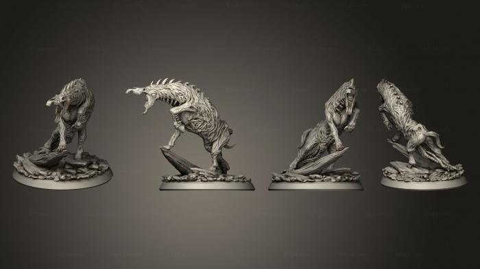Figurines heroes, monsters and demons (Enemy Corrupted Horse 50 mm, STKM_5301) 3D models for cnc