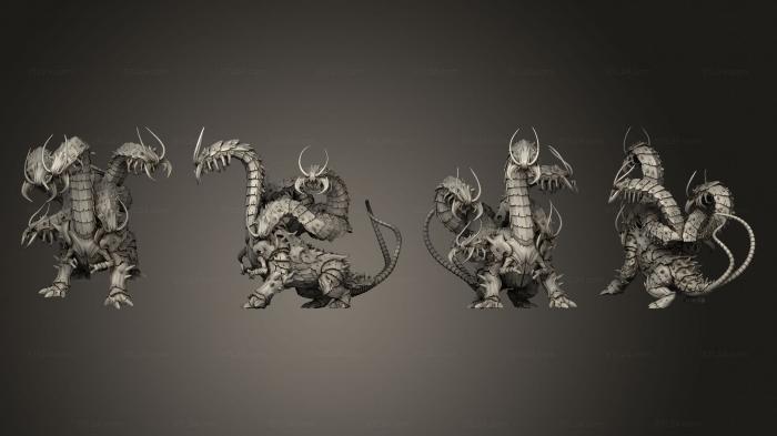 Figurines heroes, monsters and demons (Everdark Elves Hydra, STKM_5336) 3D models for cnc