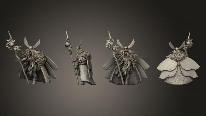 Figurines heroes, monsters and demons (Everdark Elves Moth, STKM_5337) 3D models for cnc