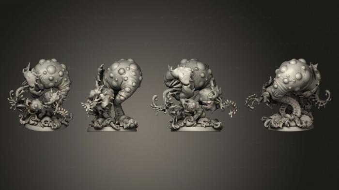 Статуэтки герои, монстры и демоны (Злой Цветок V 1, STKM_5340) 3D модель для ЧПУ станка