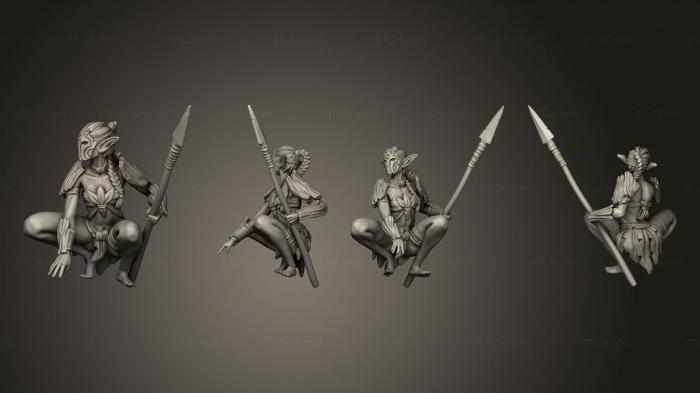 Figurines heroes, monsters and demons (Fairy 7 Wingless, STKM_5388) 3D models for cnc