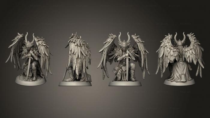 Figurines heroes, monsters and demons (Fallen Valkyrie mm 75 No s, STKM_5406) 3D models for cnc