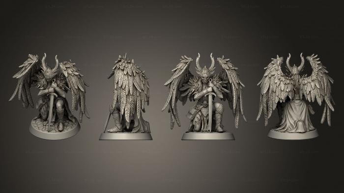 Figurines heroes, monsters and demons (Fallen Valkyrie No s, STKM_5407) 3D models for cnc