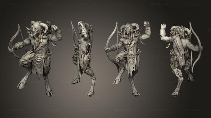 Figurines heroes, monsters and demons (Faun Trapper, STKM_5420) 3D models for cnc