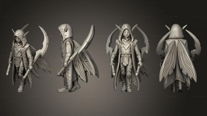 Статуэтки герои, монстры и демоны (Фей фейалхимик 2, STKM_5447) 3D модель для ЧПУ станка