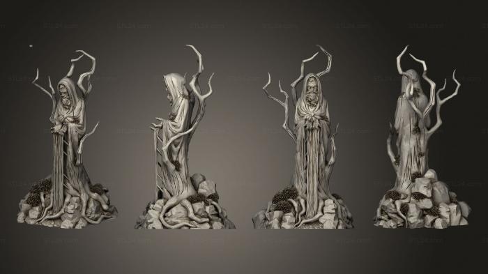 Статуэтки герои, монстры и демоны (Фейвудский храм v 3, STKM_5453) 3D модель для ЧПУ станка