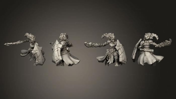 Статуэтки герои, монстры и демоны (Четыре Гиганта 05, STKM_5475) 3D модель для ЧПУ станка