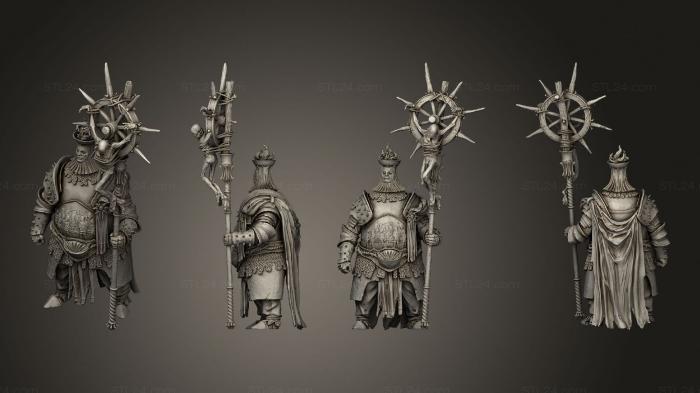 Статуэтки герои, монстры и демоны (Огненный Защитник, STKM_5480) 3D модель для ЧПУ станка