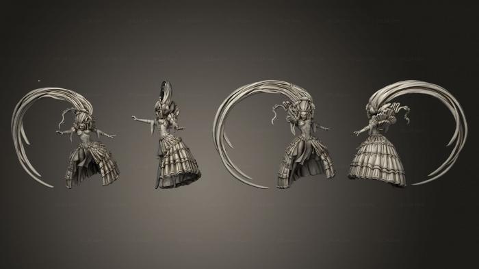 Figurines heroes, monsters and demons (Flamencia The Fire Dancer 003, STKM_5485) 3D models for cnc