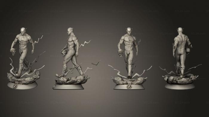 Figurines heroes, monsters and demons (Flash completo, STKM_5487) 3D models for cnc