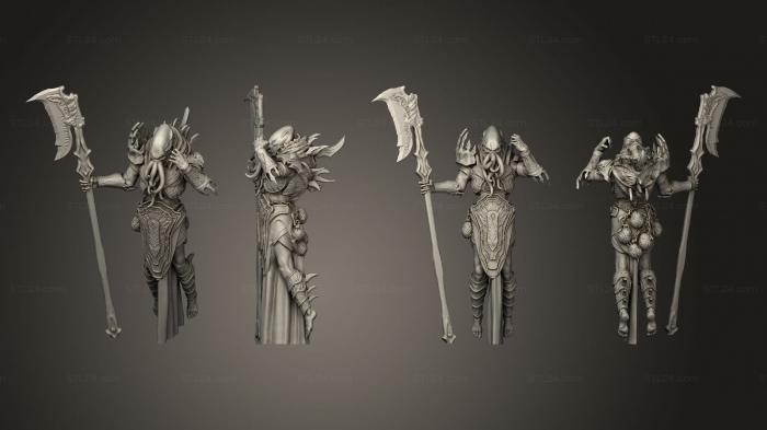 Figurines heroes, monsters and demons (Flayer, STKM_5492) 3D models for cnc