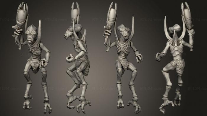 Figurines heroes, monsters and demons (Flying Bug 2 Kit, STKM_5497) 3D models for cnc