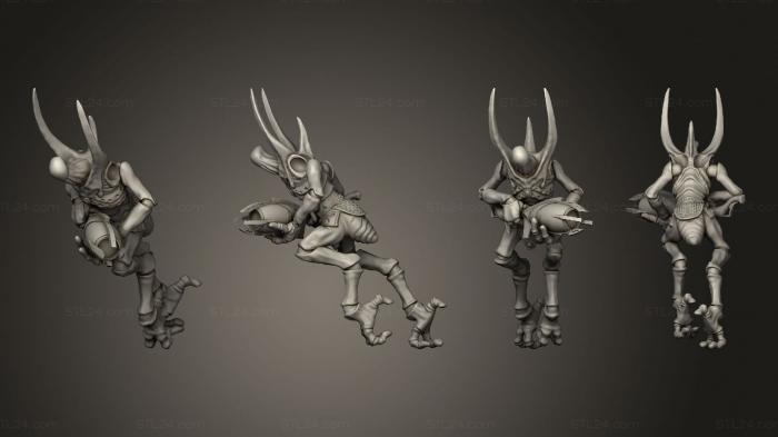 Статуэтки герои, монстры и демоны (Комплект Flying Bug 3, STKM_5499) 3D модель для ЧПУ станка