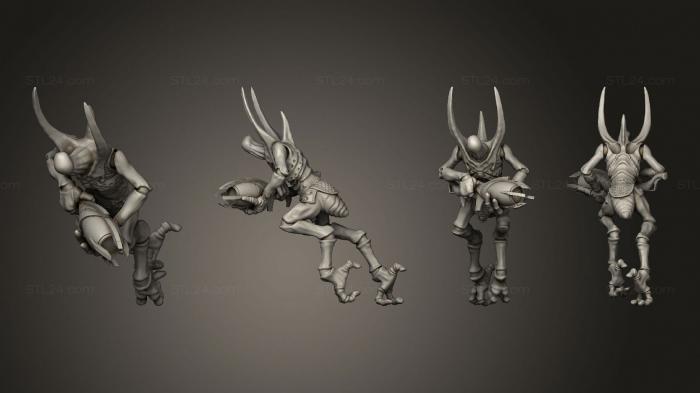 Статуэтки герои, монстры и демоны (Летающий Жук 3 в Миниатюре, STKM_5500) 3D модель для ЧПУ станка