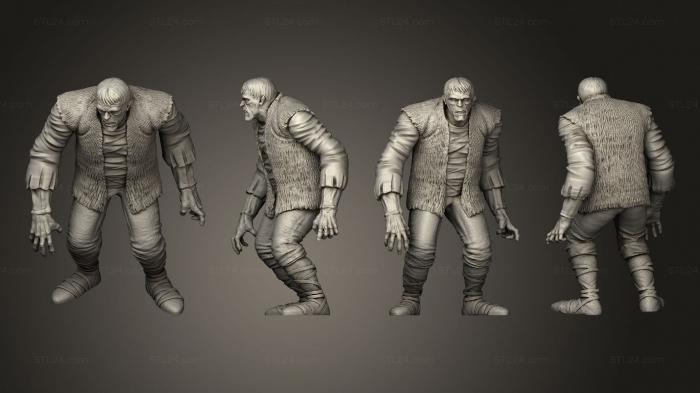 Figurines heroes, monsters and demons (Frankensteins Monster 2, STKM_5531) 3D models for cnc