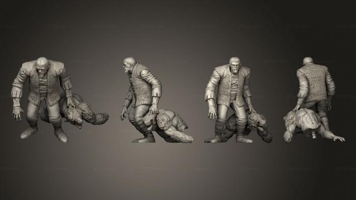 Figurines heroes, monsters and demons (Frankensteins Monster, STKM_5532) 3D models for cnc