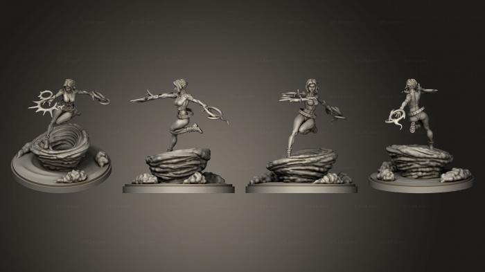 Статуэтки герои, монстры и демоны (Свободное Падение, STKM_5533) 3D модель для ЧПУ станка