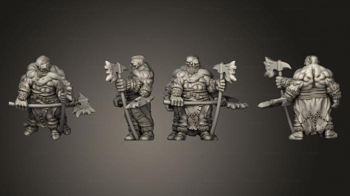 Статуэтки герои, монстры и демоны (Ледяной Гигант, STKM_5546) 3D модель для ЧПУ станка