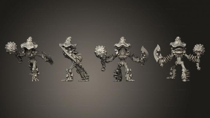 Статуэтки герои, монстры и демоны (Фунгарен Спорриор 04, STKM_5554) 3D модель для ЧПУ станка