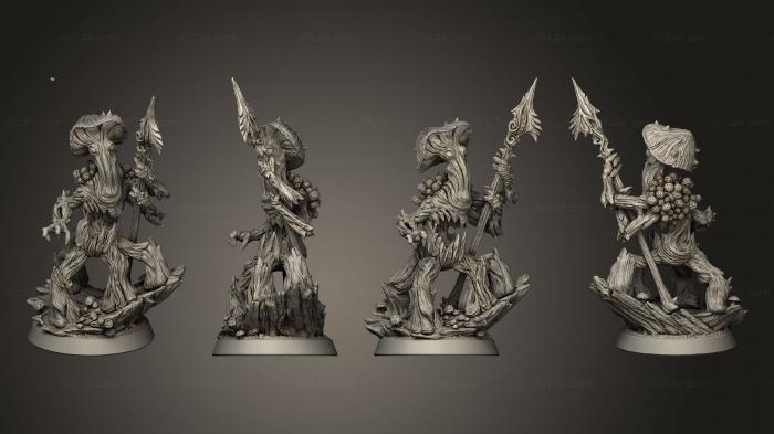 Figurines heroes, monsters and demons (Funghy Sentinel, STKM_5565) 3D models for cnc