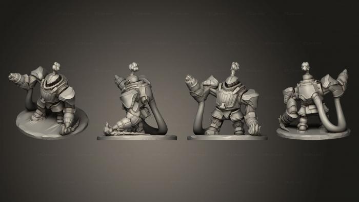 Figurines heroes, monsters and demons (Furnace Golem v 2, STKM_5570) 3D models for cnc