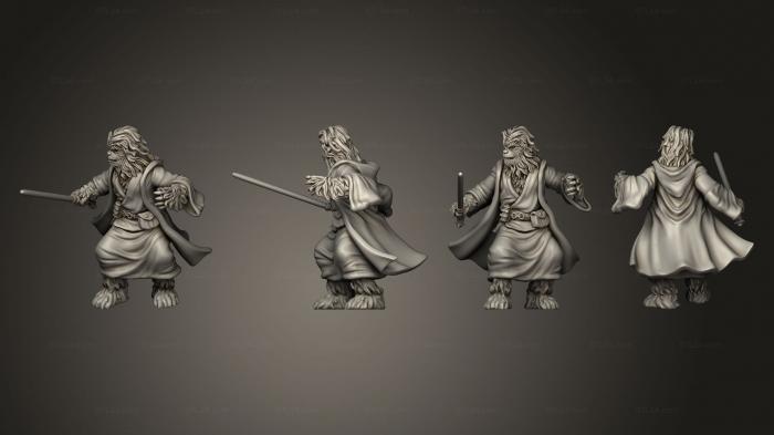 Figurines heroes, monsters and demons (Furry Mystic, STKM_5571) 3D models for cnc