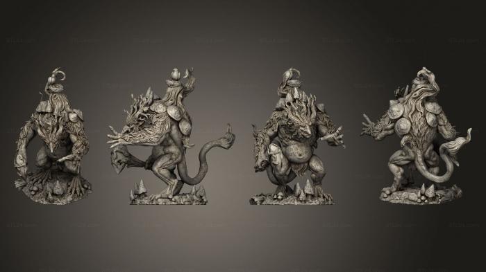 Figurines heroes, monsters and demons (Genirheart Trolls 01, STKM_5601) 3D models for cnc
