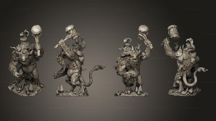 Figurines heroes, monsters and demons (Genirheart Trolls, STKM_5604) 3D models for cnc