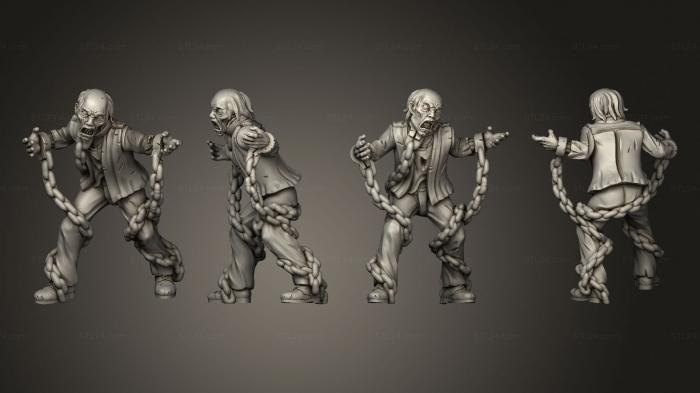 Figurines heroes, monsters and demons (GHOST 1, STKM_5613) 3D models for cnc