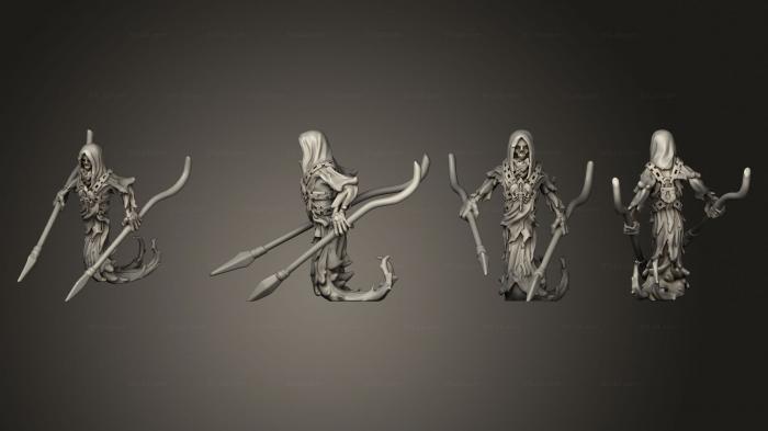 Статуэтки герои, монстры и демоны (Призрак А, STKM_5616) 3D модель для ЧПУ станка