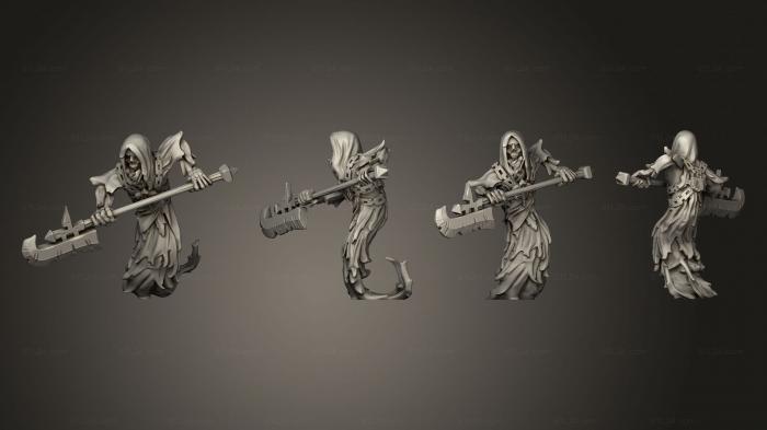 Figurines heroes, monsters and demons (Ghost F, STKM_5620) 3D models for cnc