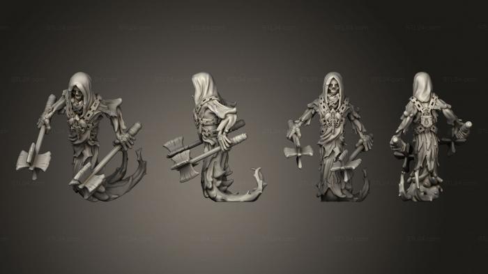 Статуэтки герои, монстры и демоны (Призрак G, STKM_5621) 3D модель для ЧПУ станка