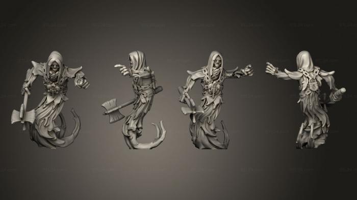 Статуэтки герои, монстры и демоны (Призрак H, STKM_5622) 3D модель для ЧПУ станка