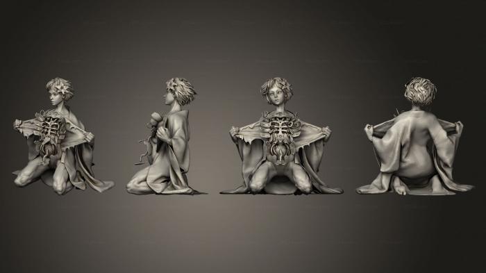 Статуэтки герои, монстры и демоны (Призрак В панцире Гиноида, STKM_5624) 3D модель для ЧПУ станка